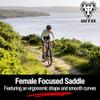 WTB Speed She Bike Seat (Saddle) Wide - Comfortable Thick Padding - Shock-Absorbing Base - Mountain, Urban & E-Bikes (Cromoly Rail) view 3