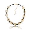 AKOAK 1 Pack Natural Shell Necklace Boho Short Necklace, Men's and Women's Age for Vintage Jewelry (Black) view 1