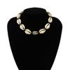 AKOAK 1 Pack Natural Shell Necklace Boho Short Necklace, Men's and Women's Age for Vintage Jewelry (Black) view 2