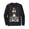 Stop Staring at My Cock Funny Chicken Chook Long Sleeve T-Shirt view 1