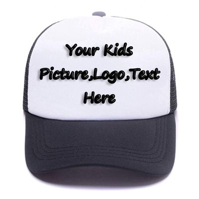 Design You Own Kids Hats, Boys Girls Outdoor Funny Baseball Hats Breathable Mesh Snapback Sunhat