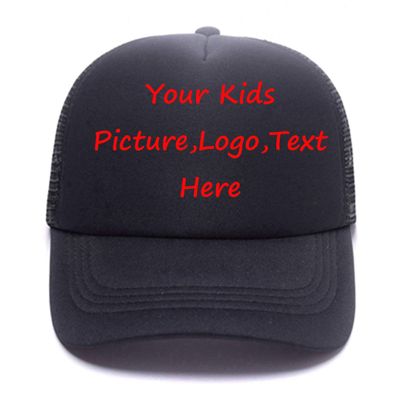 Design You Own Kids Hats, Boys Girls Outdoor Funny Baseball Hats Breathable Mesh Snapback Sunhat