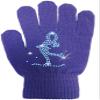 ChloeNoel Ice Skating Gloves - GV22 (Mini Lay-Back Skater Crystals (Purple,Junior) view 1