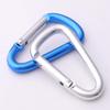 Noyin Aluminum Locking Carabiner D Shape Gate Buckle Pack,Keychain Clip,Spring Snap Key Chain Clip Hook Screw 10pcs (Silver) view 1