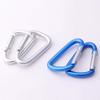 Noyin Aluminum Locking Carabiner D Shape Gate Buckle Pack,Keychain Clip,Spring Snap Key Chain Clip Hook Screw 10pcs (Silver) view 2