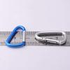 Noyin Aluminum Locking Carabiner D Shape Gate Buckle Pack,Keychain Clip,Spring Snap Key Chain Clip Hook Screw 10pcs (Silver) view 3