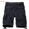 AKARMY Men's Cotton Casual Multi Pocket Outdoor Camouflage Shorts Twill Camo Cargo Shorts(No Belt) 8066 Black 42 view 3
