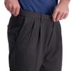 Haggar Men's Cool Right Performance Flex Classic Fit Pleat Front Pant-Reg. and Big & Tall Sizes, Dark Grey, 32W x 30L view 4