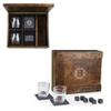 PICNIC TIME NHL Boston Bruins Whiskey Box Gift Set - Whiskey Glasses Set of 2 - Whiskey Stones Gift Set, (Oak Wood) view 2
