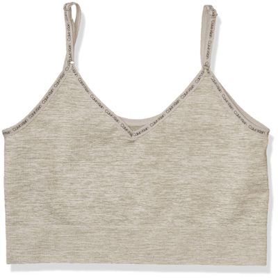 Calvin Klein Kids Girls' Seamless Brami, Heather Grey, Small
