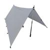 LiteOutdoors Silnylon Tarp - 13.9 Oz. - Ultralight Backpacking Tarp or Hammock Shelter (Grey, 10' x 10') view 1