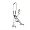 Star Uno Ab Squat Workout Machine - Assist Squat Exercise and Glute Workout to Tone and Firm Muscles, Grey view 1