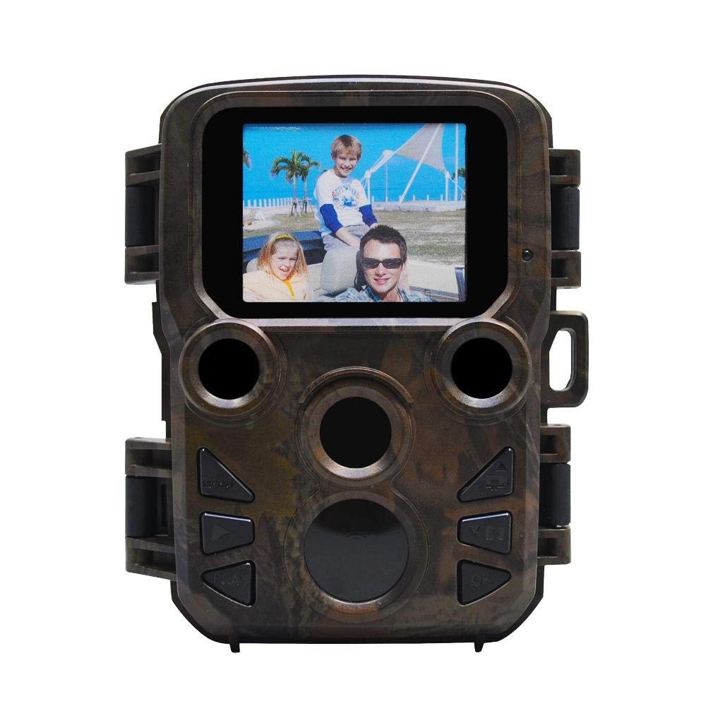 2.0" TFT HD Mini Hunting Camera 5MP PIR Digital Camera 720P 30 FPS Video IR 20M 0.45 S Triggering Prep Spray-Water Protected