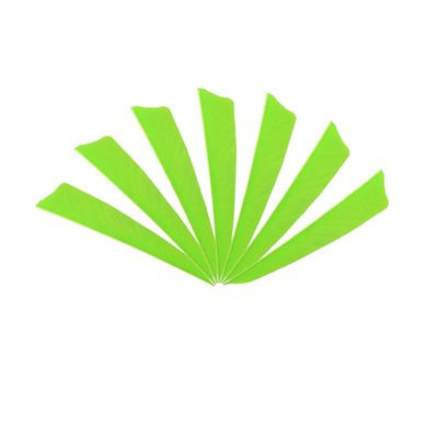 AMEYXGS 50pcs Archery Turkey Feathers 4 Inch Right Wing Arrow Feather DIY Archery Solid Color Feather Outdoor Hunting Archery Accessories (Light Green)