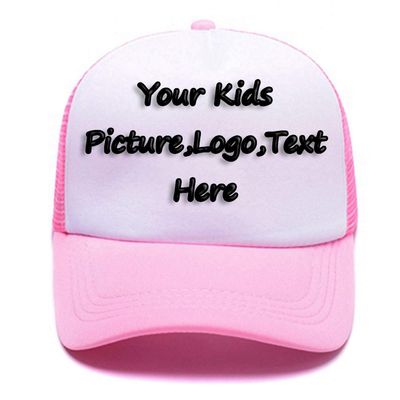 Design You Own Kids Hats, Boys Girls Outdoor Funny Baseball Hats Breathable Mesh Snapback Sunhat