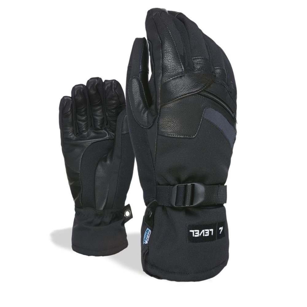 Level Unisex - Adult Ranger Leather Winter Glove, Black, 9/L
