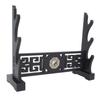 Eforlife Sword Stand Weapon Display Stand Katana Genji Japanese Samurai Sword Blade Gladius Templar Medieval Sword Stand Holder Tai Chi Bagua Style (3-Tier) view 1