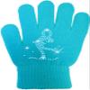 ChloeNoel Ice Skating Gloves - GV22 (Mini Lay-Back Skater Crystals (Turquoise,Junior) view 1