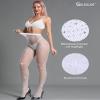 CHRLEISURE Women's Sparkle Rhinestone Fishnets, Sexy Sparkly Glitter Party Concert Outfit Fishnet Stockings (White) view 2