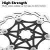 Brake Rotor, 160/180/203mm Disc Brake Rotor 203 Centerlock Brake Rotors Lightweight 203mm Disc Brake Rotor Cycling Accessory(203mm-black) view 3