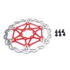 Disc Brake Sets, 160/180/203mm Mountain Smooth Brake Rotor Brake Pad Cycling Accessory(203mm-red) view 2