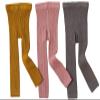 3 Pack Girls Toddler Baby Basic Ribbed Sweater and Leggings Footless Tights Kids Little Girls Dress Bottom Top Pants (Yellow Pink Gray, 0-12 Months) view 1