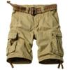 AKARMY Men's Cotton Casual Multi Pocket Outdoor Camouflage Shorts Twill Camo Cargo Shorts(No Belt) 8066 Khaki 38 view 1