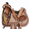 Premium Tooled 15 16 17 Roping Ranch Trail Rough Out Leather Western Saddle TACK (16) view 1