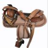 Premium Tooled 15 16 17 Roping Ranch Trail Rough Out Leather Western Saddle TACK (16) view 2