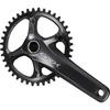 Shimano GRX FC-RX810-1 Crankset - 172.5mm, 11-Speed, 40t, 110 BCD, Hollowtech II Spindle Interface, Black view 1