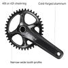 Shimano GRX FC-RX810-1 Crankset - 172.5mm, 11-Speed, 40t, 110 BCD, Hollowtech II Spindle Interface, Black view 3