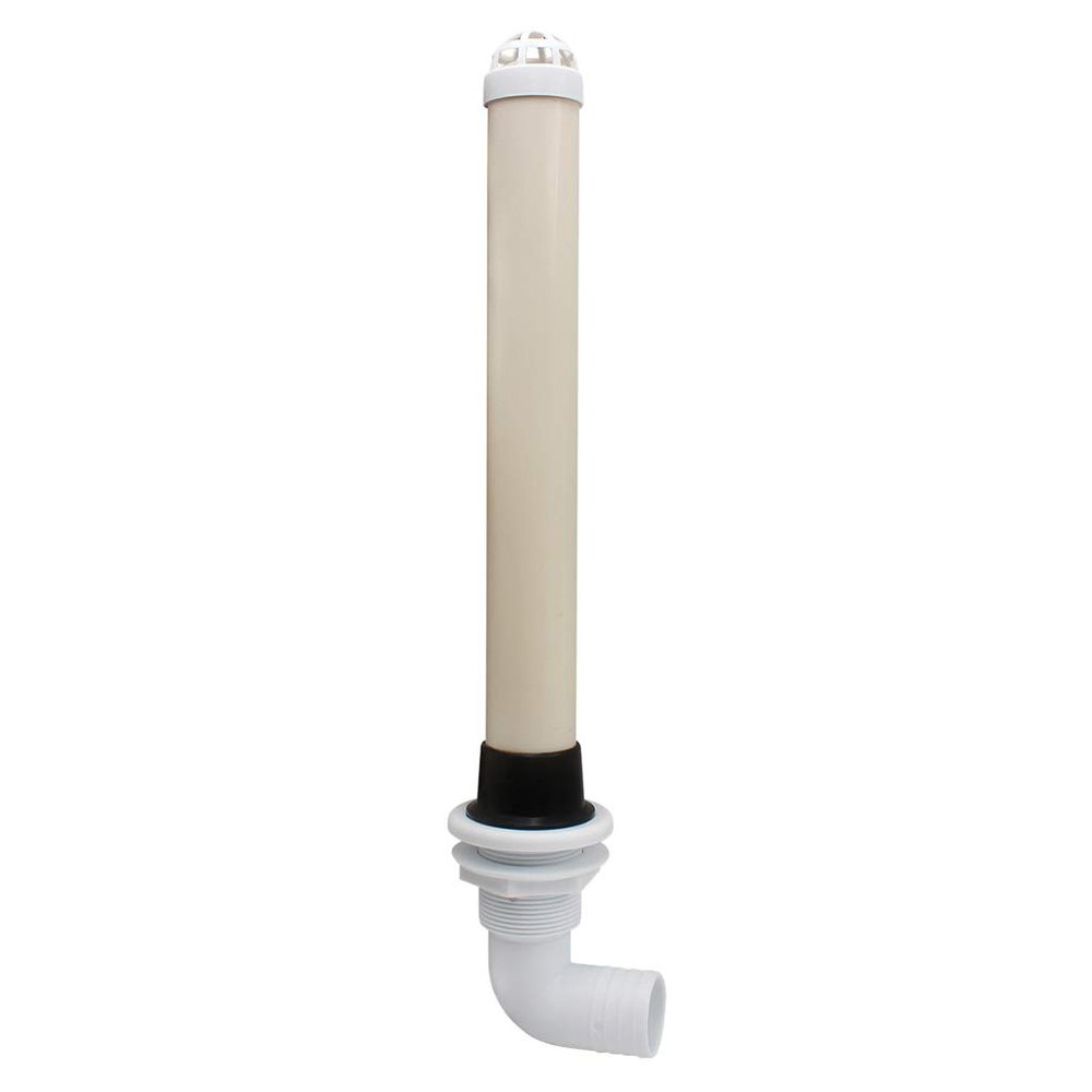 Almencla Boat Overflow Pipe, 17.7 Inches Length, Fits 1 1/2 inch Threaded Drains