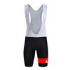 SGCIKER Men's Red Laser Cut Cycling Bib Shorts Bike 9D Gel Padded Cycle Tights Italia Power Band Bicycle Pants (S) view 1
