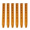 Azarxis Snow Sand Tent Stakes Pegs Aluminum U-Shaped Lightweight Heavy Duty Ground Nails for Beach Shade Canopy Camping Hiking Backpacking Picnic (Orange) view 1