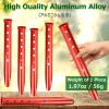 Azarxis Snow Sand Tent Stakes Pegs Aluminum U-Shaped Lightweight Heavy Duty Ground Nails for Beach Shade Canopy Camping Hiking Backpacking Picnic (Orange) view 3