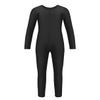 renvena Kids Girls One Piece Ballet Dance Gymnastic Sports Long Sleeves Leotard Full Bodysuit Jumpsuit Black 5-6 view 1