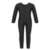 renvena Kids Girls One Piece Ballet Dance Gymnastic Sports Long Sleeves Leotard Full Bodysuit Jumpsuit Black 5-6 view 2
