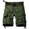 AKARMY Men's Cotton Casual Multi Pocket Outdoor Camouflage Shorts Twill Camo Cargo Shorts(No Belt) 8066 ArmyGreen 30 view 1