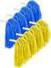 Pangda 12 Pack Cheerleading Pom Poms Sports Dance Cheer Plastic Pom Pom for Sports Team Spirit Cheering (Blue and Yellow) view 1
