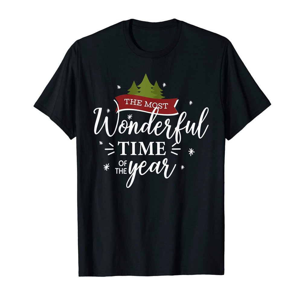 The Most Wonderful Time of The Year - Christmas Tree Holiday T-Shirt