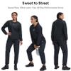 HOTSUIT Sauna Suit Women Durable Gym Workout Sauna Jacket Pants Sweat Suits, Black, 4XL view 2