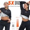 HOTSUIT Sauna Suit Women Durable Gym Workout Sauna Jacket Pants Sweat Suits, Black, 4XL view 3