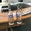 starlit Creative Earrings Funny Humor Vodka Design Women'S Personality Party Fun Drink Bottle Cartoon Ear Clip Gift Hook Earrings view 4