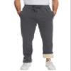 Flygo Men's Fleece Pants Sherpa Lined Sweatpants Active Athletic Winter Warm Jogger Pants(Straight Bottom Grey-S) view 2