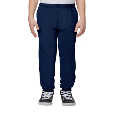 JERZEES Youth NuBlend Jogger Fleece Pants L J. Navy