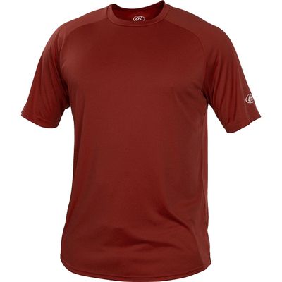 Rawlings | Youth Crew Neck Short Sleeve Shirt | Cardinal | Small