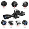 MidTen Riflescope Combo 4-12x50EG Dual Illuminated Optics & IIIA/2MW Laser Sight & 4 Holographic Reticle Red/Green Dot Sight & 20mm Scope Mount view 2