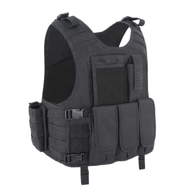 Snacam Tactical Vest Airsoft Painball Vest Outdoor Equipment for Men (Black)