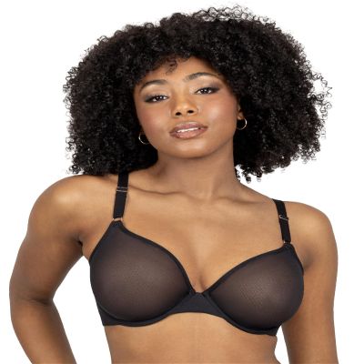 Sheer Mesh Demi Underwire Bra