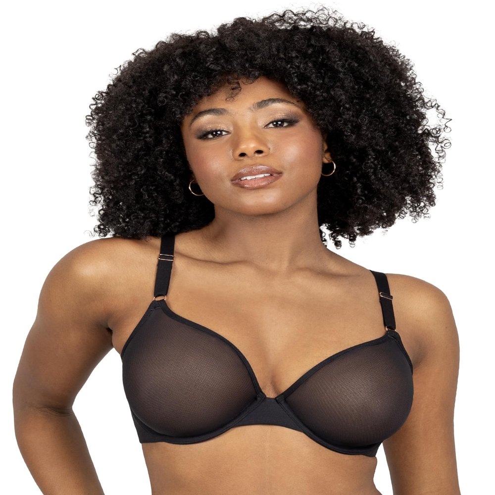 Sheer Mesh Demi Underwire Bra